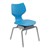 Flavors Noodle Chair w/ Felt Glides and Platinum Frame (16" H)