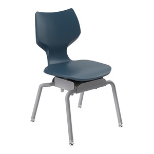 Flavors Noodle Chair w/ Felt Glides and Platinum Frame (16" H)