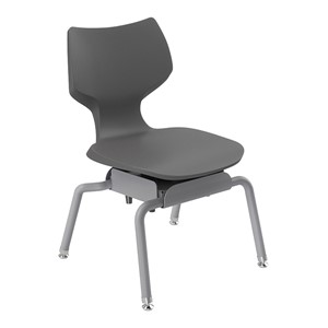 Flavors Noodle Chair w/ Steel Glides and Platinum Frame (14" H)