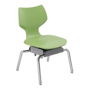 Flavors Noodle Chair w/ Nylon Glides & Chrome Frame (14" H)