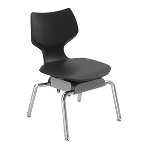 Flavors Noodle Chair w/ Nylon Glides & Chrome Frame (14" H)