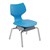 Flavors Noodle Chair w/ Nylon Glides & Chrome Frame (14" H)