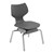 Flavors Noodle Chair w/ Nylon Glides & Chrome Frame (14" H)