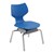 Flavors Noodle Chair w/ Nylon Glides & Chrome Frame (14" H)