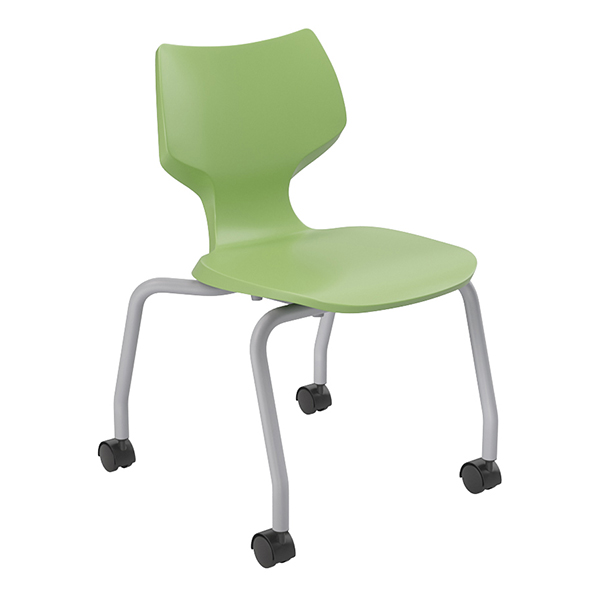 Flavors Mobile Stack Chair w/ Platinum Frame (16" H)