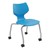 Flavors Mobile Stack Chair w/ Platinum Frame (16" H)