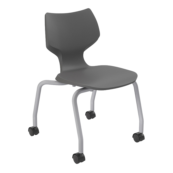 Flavors Mobile Stack Chair w/ Platinum Frame (16" H)