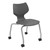 Flavors Mobile Stack Chair w/ Platinum Frame (16" H)