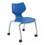 Flavors Mobile Stack Chair w/ Platinum Frame (16" H)