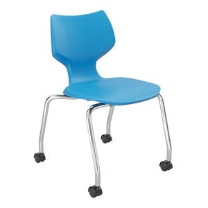 Flavors Mobile Stack Chair w/ Chrome Frame (18" H)