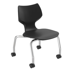 Flavors Mobile Stack Chair w/ Chrome Frame (14" H)