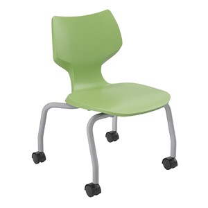 Flavors Mobile Stack Chair w/ Platinum Frame (14" H)