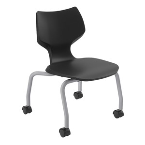 Flavors Mobile Stack Chair w/ Platinum Frame (14" H)