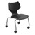 Flavors Mobile Stack Chair w/ Platinum Frame (14" H)