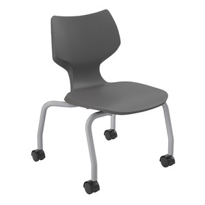 Flavors Mobile Stack Chair w/ Platinum Frame (14" H)