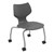Flavors Mobile Stack Chair w/ Platinum Frame (14" H)