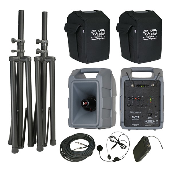 Voice Machine Deluxe Wireless Microphone Package w/ Companion Speaker â Headset