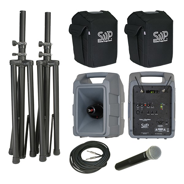 Voice Machine Deluxe Wireless Microphone Package w/ Companion Speaker â Handheld