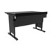 Esports Evolution Adjustable Height Desk (30" W x 44" L) - Black Top w/ Black Edgeband