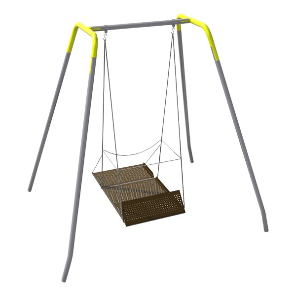 One-Bay Wheelchair Swing Set - Surface Mount