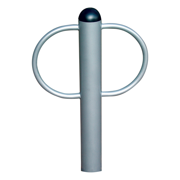 Circular Loop Bike Rack - Two Bikes - Inground Mount