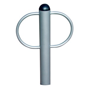 Circular Loop Bike Rack - Two Bikes - Inground Mount