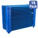 Blue Stackable Daycare Cot - Standard (52" L) - Pack of 18 Cots - Stacked Cots