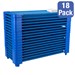 Blue Stackable Daycare Cot w/ Cot Sheet - Standard (52" L) - Pack of 18 Cots - Stacked Cots