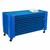 Blue Stackable Daycare Cot w/ Cot Sheet - Standard (52" L) - Pack of Cots w/ Set of Four Casters - Stacked Cots