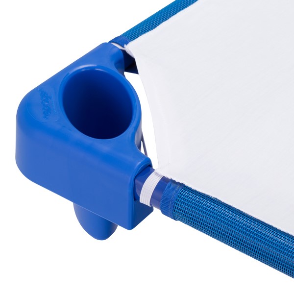 Blue Stackable Daycare Cot w/ Cot Sheet - Standard (52" L)