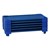 Blue Stackable Daycare Cot - Standard (52" L) - Pack of Cots w/ Set of Four Casters - Stacked Cots