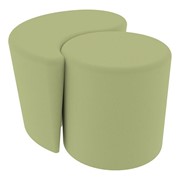 Shapes Series Vinyl Soft Seating Set - 18" H Cylinder & 18" Teardrop