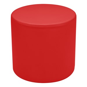Shapes Vinyl Soft Seating - Cylinder (18" H) - Red