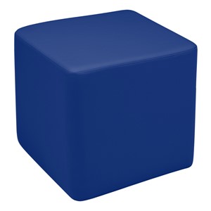 Shapes Vinyl Soft Seating - Cube (18" H) - Blue