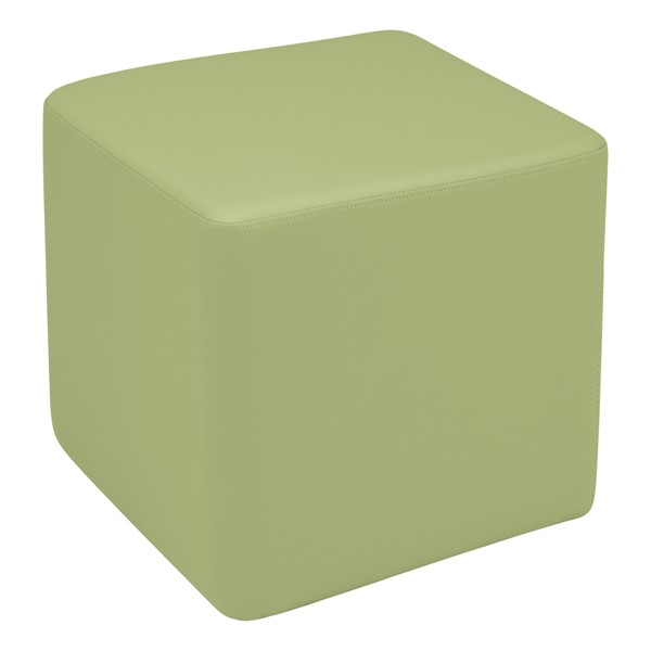 Shapes Vinyl Soft Seating - Cube (18" H) - Fern Green