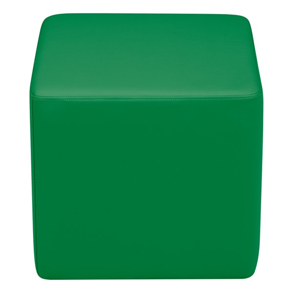 Shapes Vinyl Soft Seating - Cube (18" H) - Green