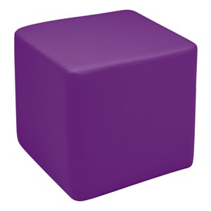 Shapes Vinyl Soft Seating - Cube (18" H) - Purple