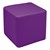Shapes Vinyl Soft Seating - Cube (18" H) - Purple
