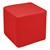 Shapes Vinyl Soft Seating - Cube (18" H) - Red