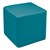 Shapes Vinyl Soft Seating - Cube (18" H) - Teal