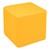 Shapes Vinyl Soft Seating - Cube (18" H) - Yellow