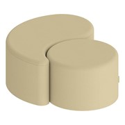 Shapes Series Vinyl Soft Seating Set - 12" H Cylinder & 12" H Teardrop