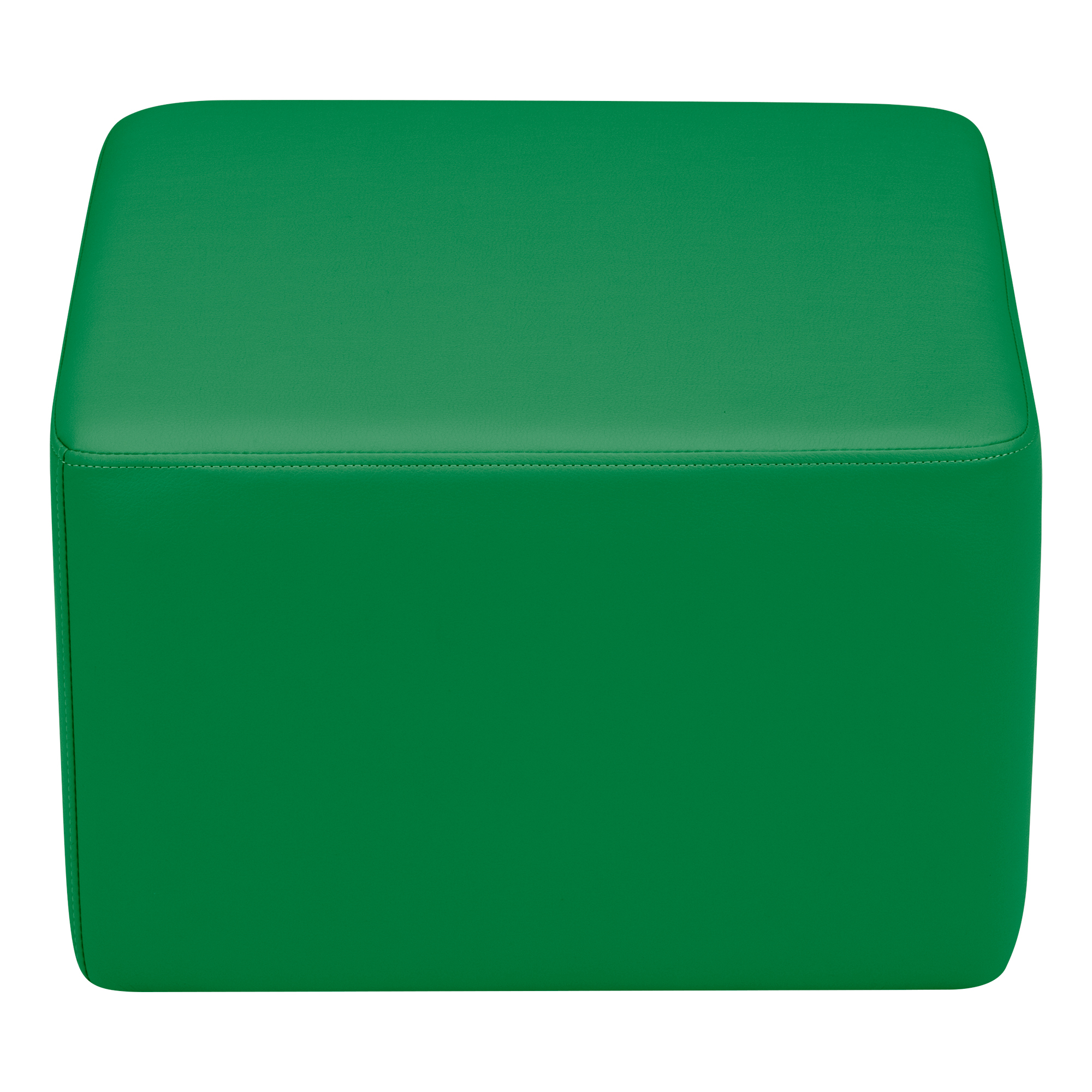 Shapes Vinyl Soft Seating - Cube (12" H) - Green
