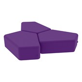 Shapes Series Vinyl Soft Seating - CommunEDI (Set of Three 12" H)