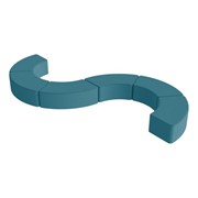 Shapes Series Vinyl Soft Seating - S-Curve (Set of Six 12" H)