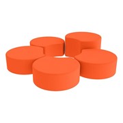 Shapes Series Vinyl Soft Seating - Crescent Reading Center