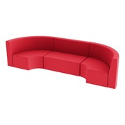 Shapes Series Vinyl Structured Soft Seating - Single U-Shape 12" H