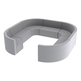 Shapes Series Vinyl Structured Soft Seating - Large Huddle 12'' H
