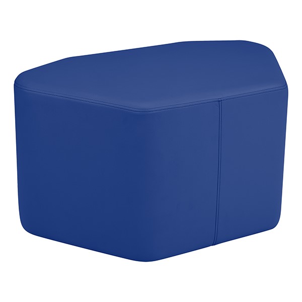 Shapes Vinyl Soft Seating - Petal (18" H) - Blue