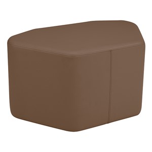 Shapes Vinyl Soft Seating - Petal (18" H) - Chocolate